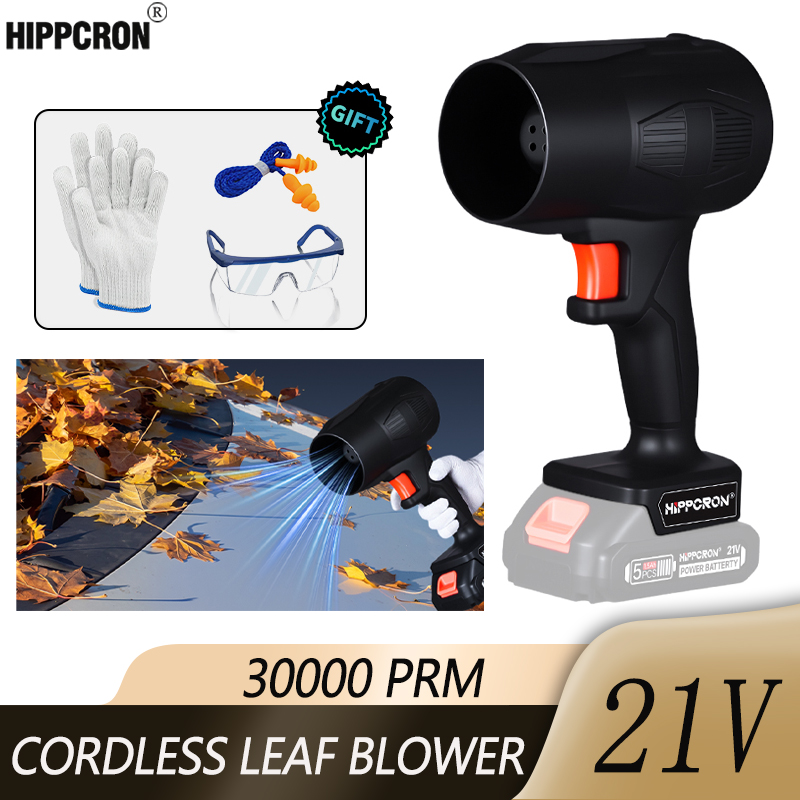 Power Tools In Construction - Hippcron Cordless Leaf Blower 21V 30000RPM