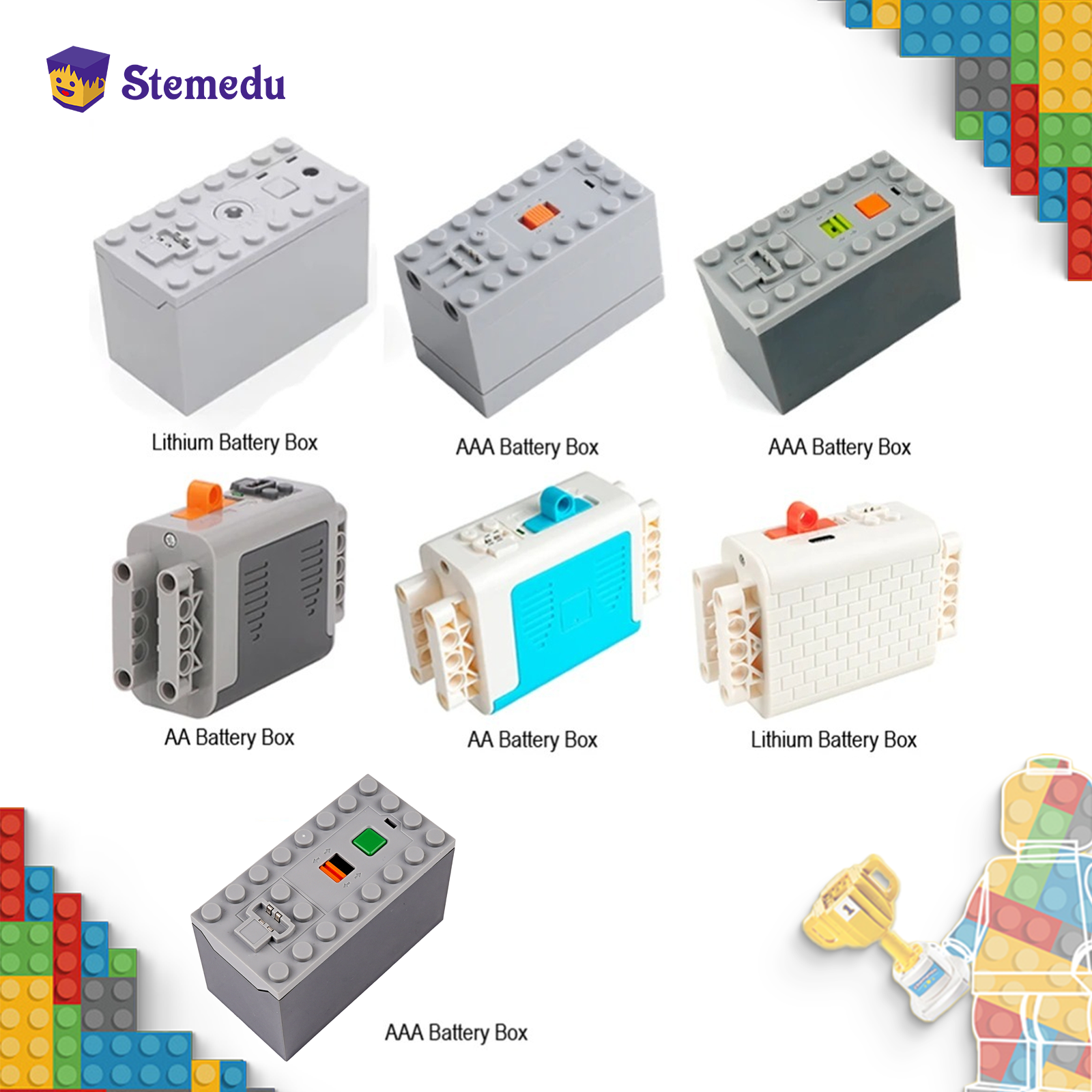 Power Tools Storage - MOC Rechargeable AA /AAA Battery Box