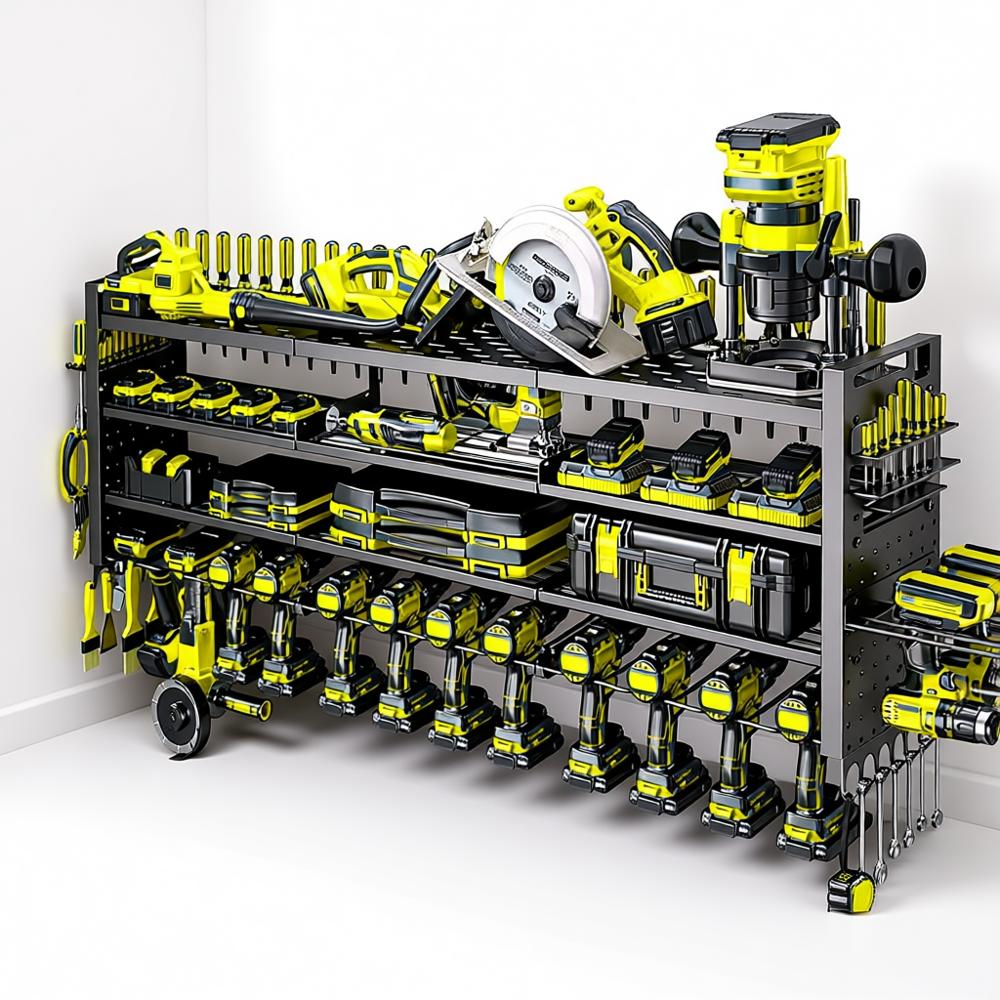 Power Tools Storage - Large Power Tool Organizer Wall Mount,