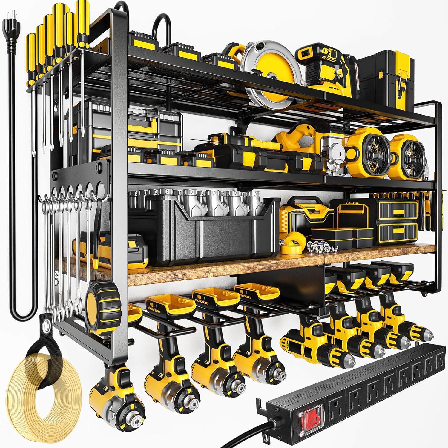 Power Tools Storage - Large Power Tool Organizer Wall Mount