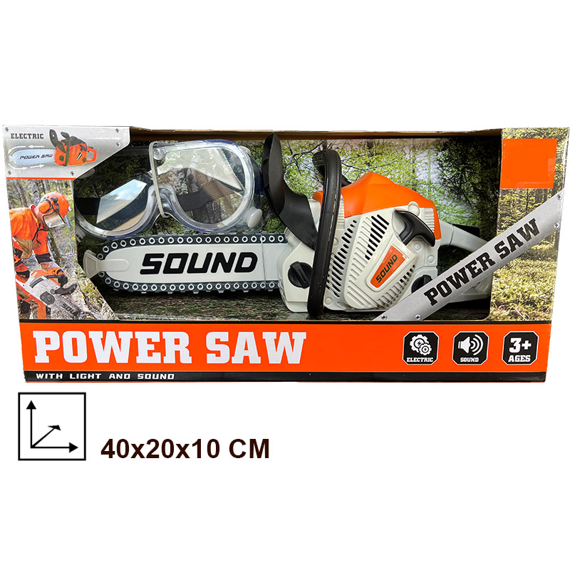Toy Chainsaw with Goggles Chil - مراجعة Power Tools Kids وسعره