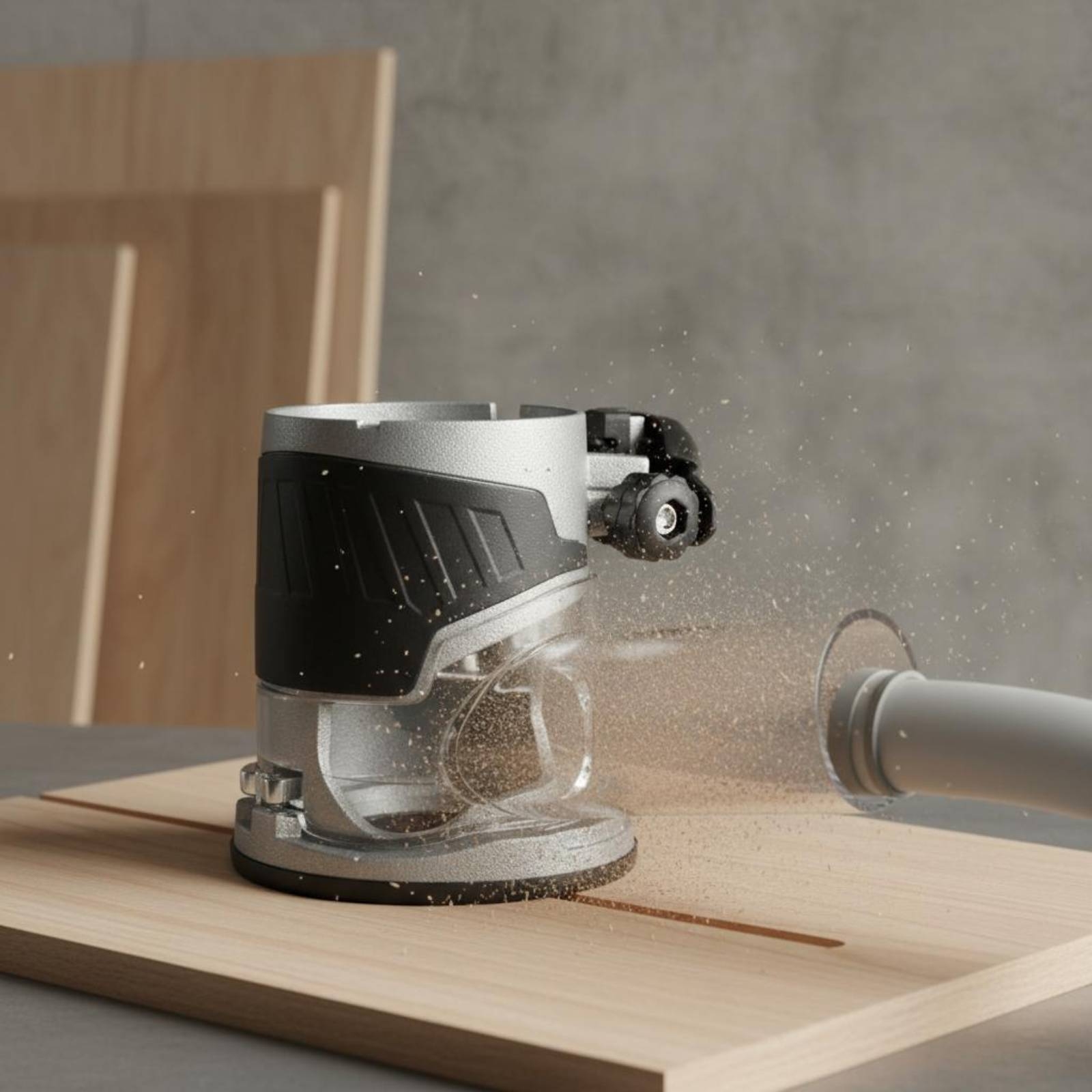 Transparent Router Dust Hood T - مراجعة Router Trim Base وسعره