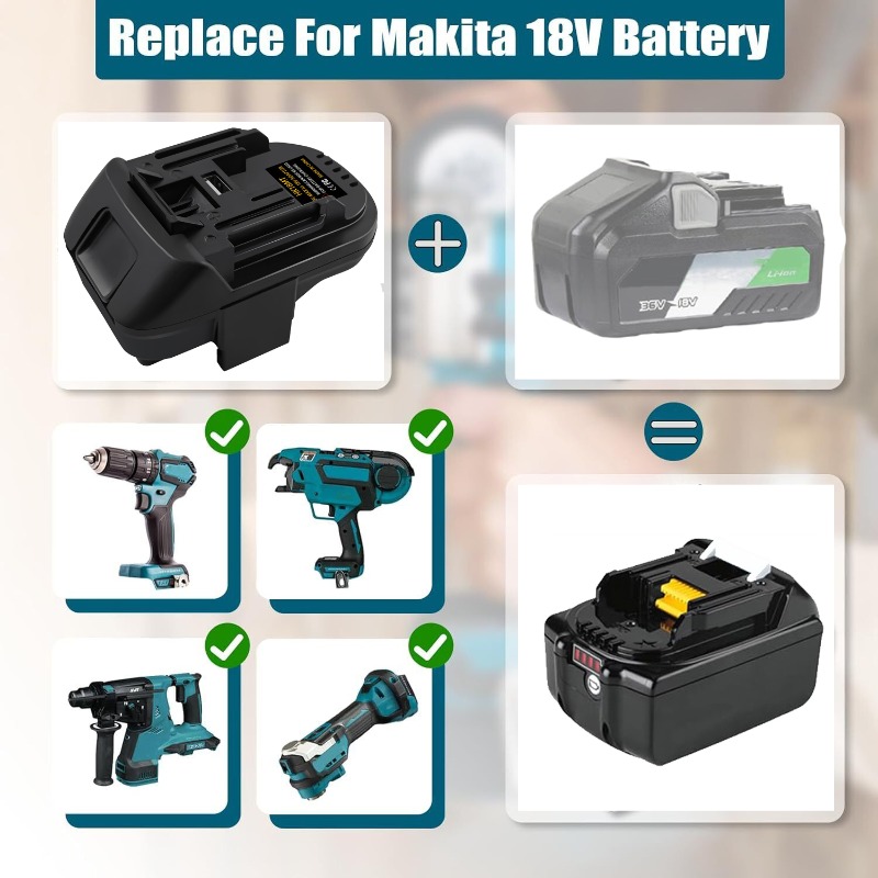 ALASICKA Battery Adapter HK18M - مراجعة Power Tools Battery Adapter وسعره