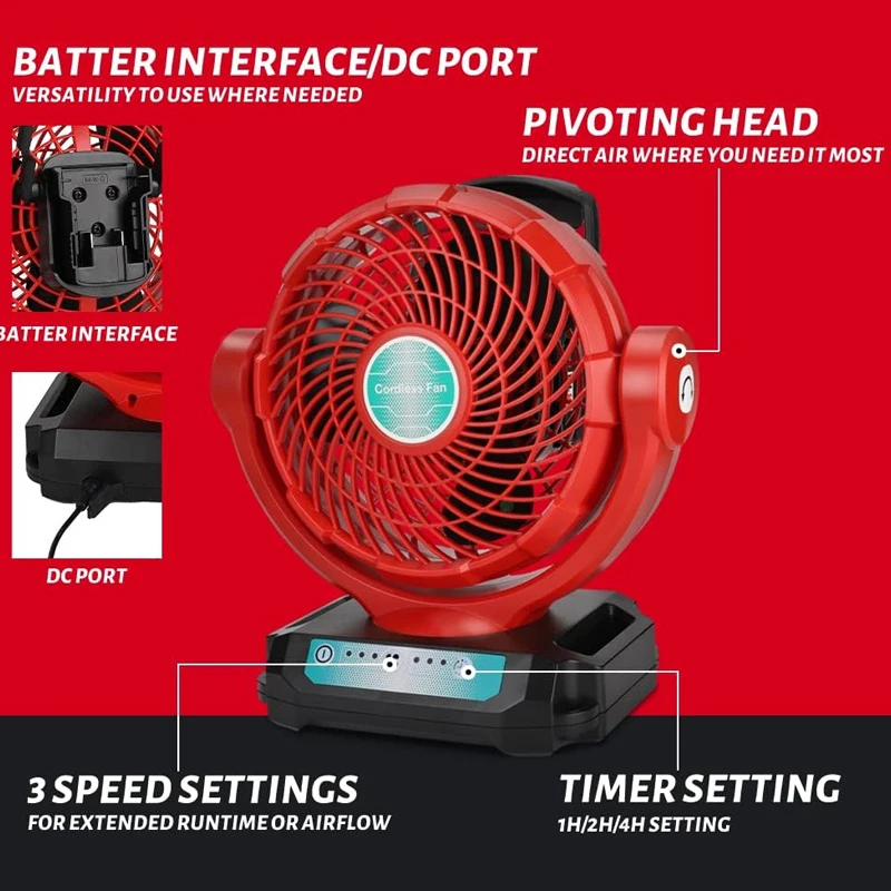 Cordless Fan For Milwaukee 18V - مراجعة Power Tools In Construction وسعره
