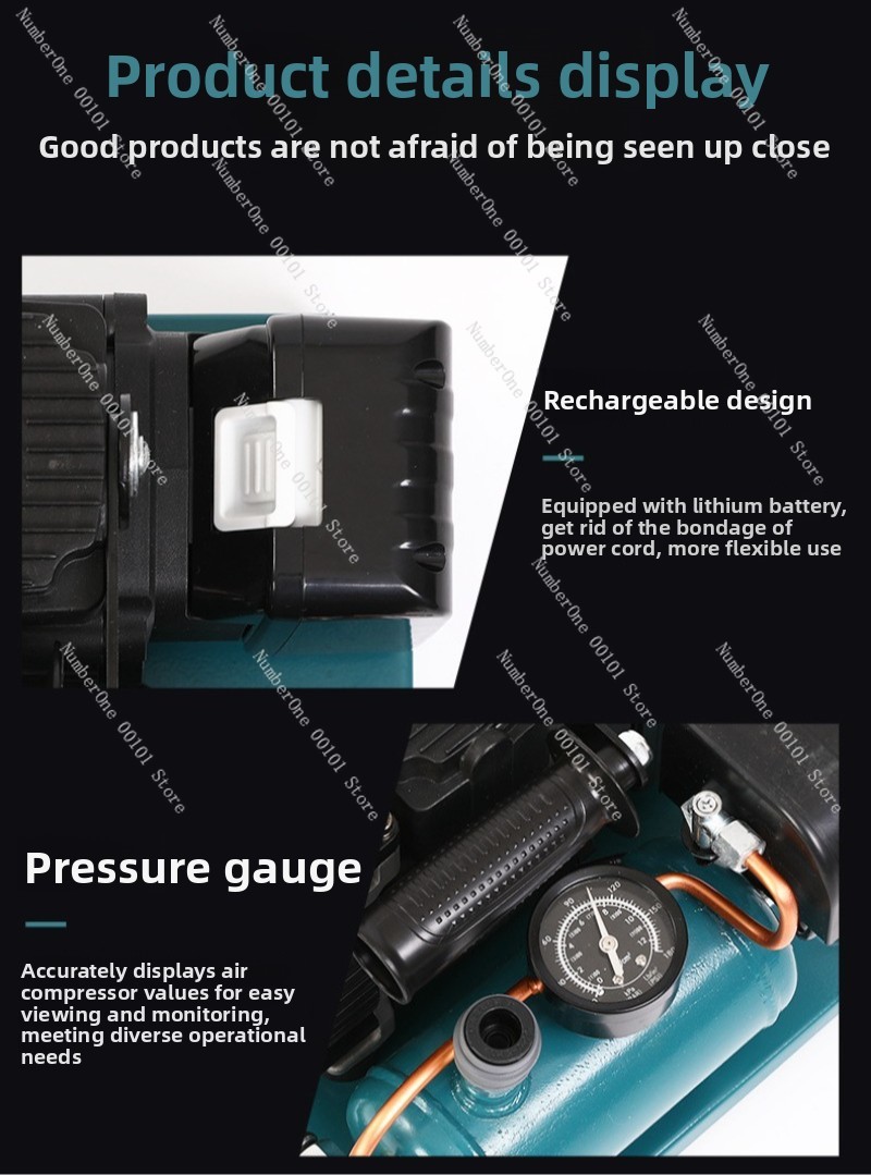 Lithium battery 1.5l air compr - مراجعة Air Compressor Mini وسعره