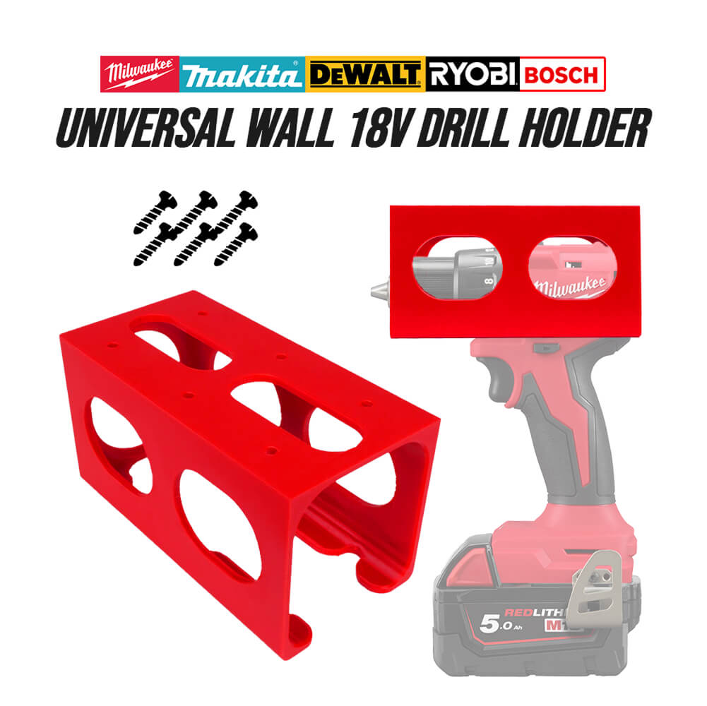Universal 18V Drill Wall Mount - مراجعة Power Tools Storage وسعره