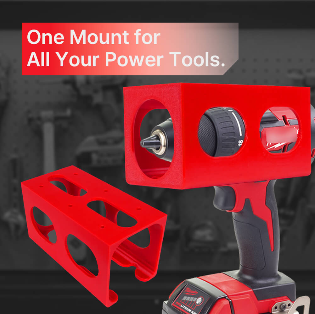 Universal 18V Drill Wall Mount - مراجعة Power Tools Storage وسعره