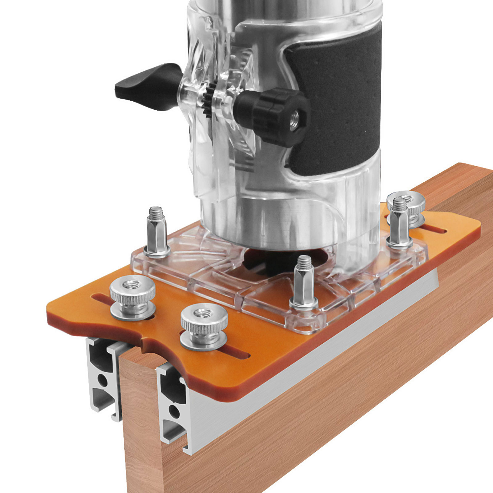 2 in 1 Wood Router Base Alumin - مراجعة Router Trim Base وسعره