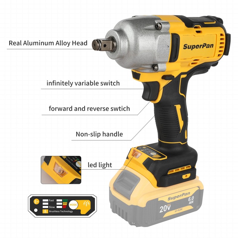 Brushless Cordless Impact Wren - مراجعة Power Tools In Construction وسعره