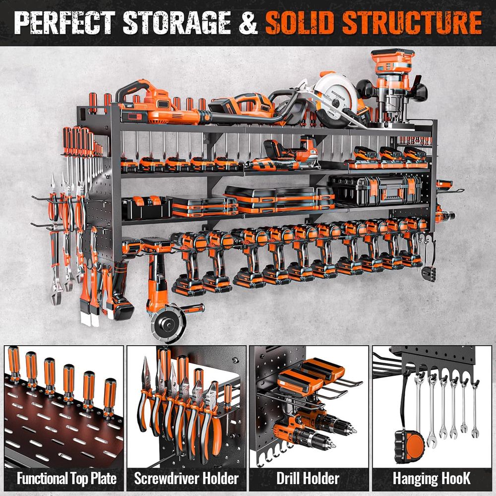 Large Power Tool Organizer Wal - مراجعة Power Tools Storage وسعره