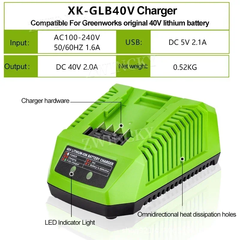 Replacement Charger For Greenw - مراجعة Power Tools Green Color وسعره