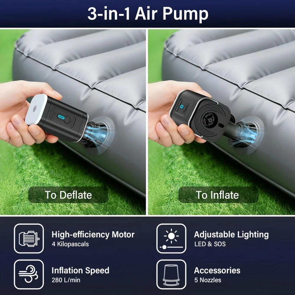 Mini Portable Air Pump，Recharg - مراجعة Air Compressor Mini وسعره