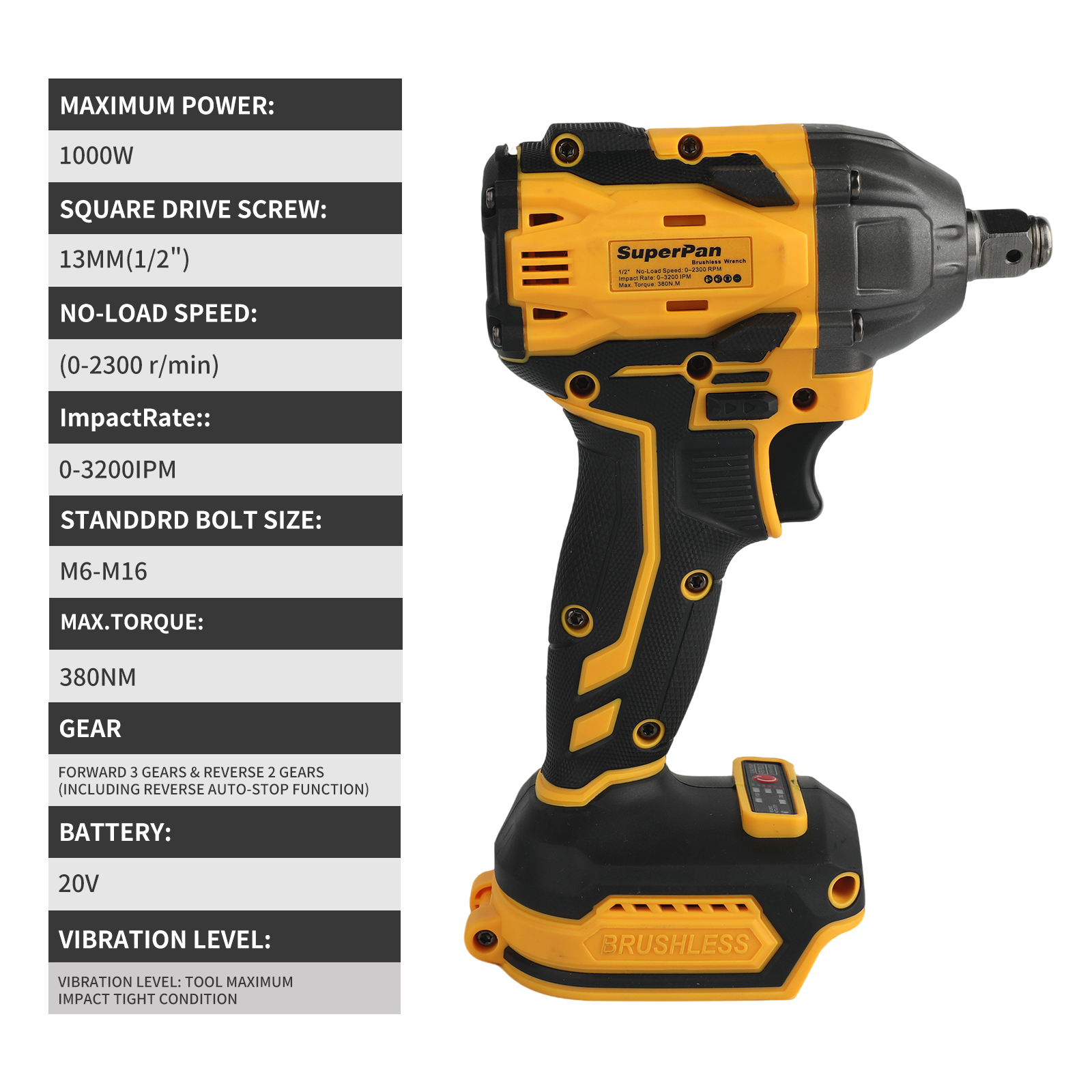 Brushless electric wrench, scr - مراجعة Power Tools Battery Adapter وسعره