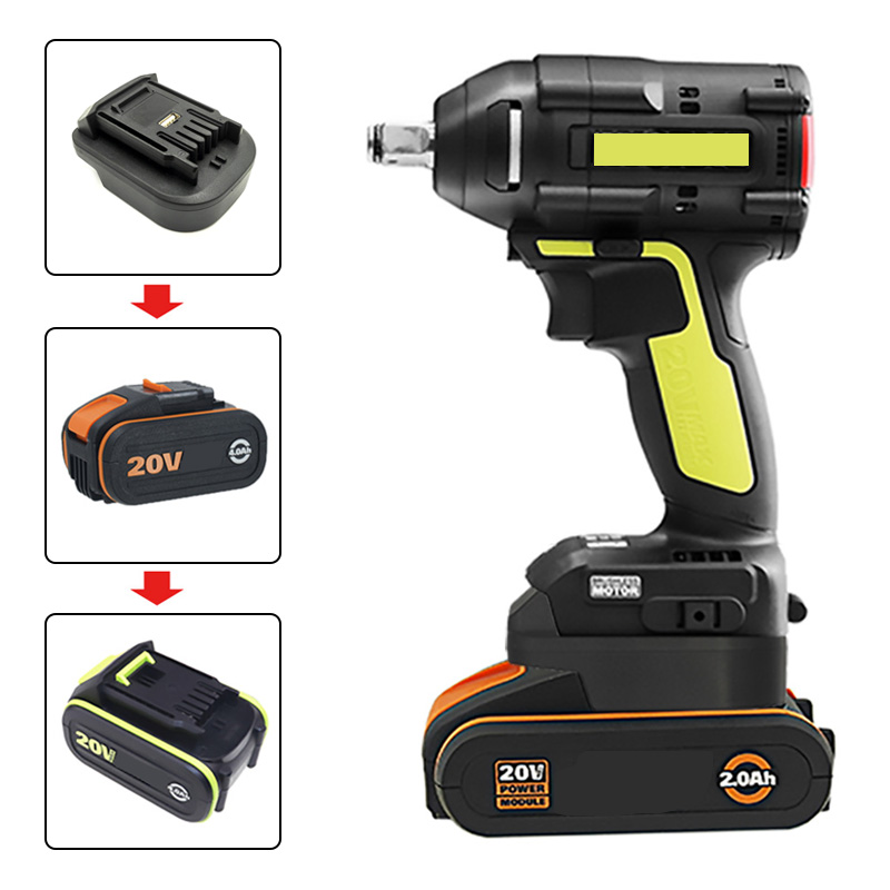 Battery Adapter Converter for  - مراجعة Power Tools Green Color وسعره