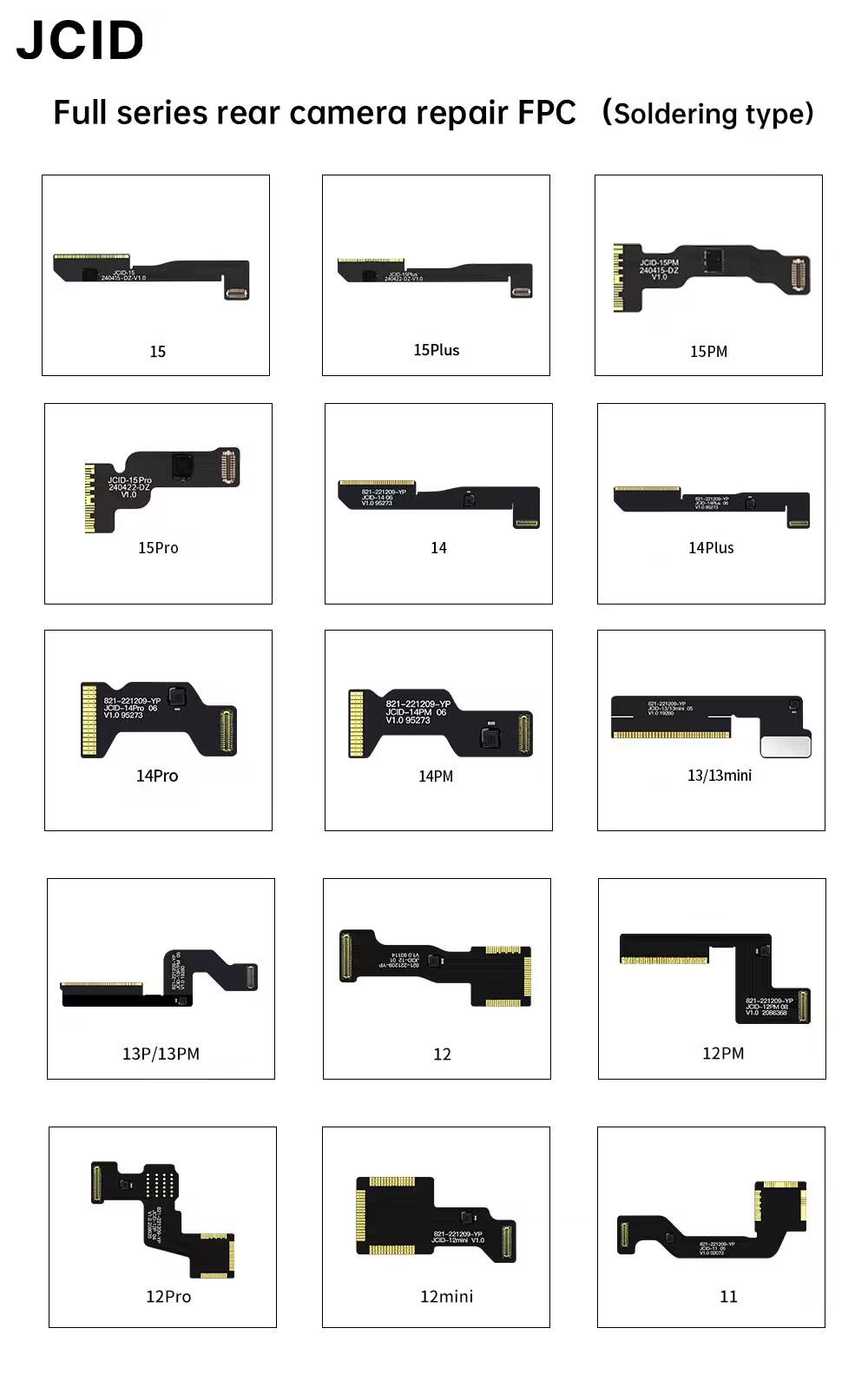 JCID Rear Camera Repair FPC Fl - مراجعة Power Tools Green Color وسعره