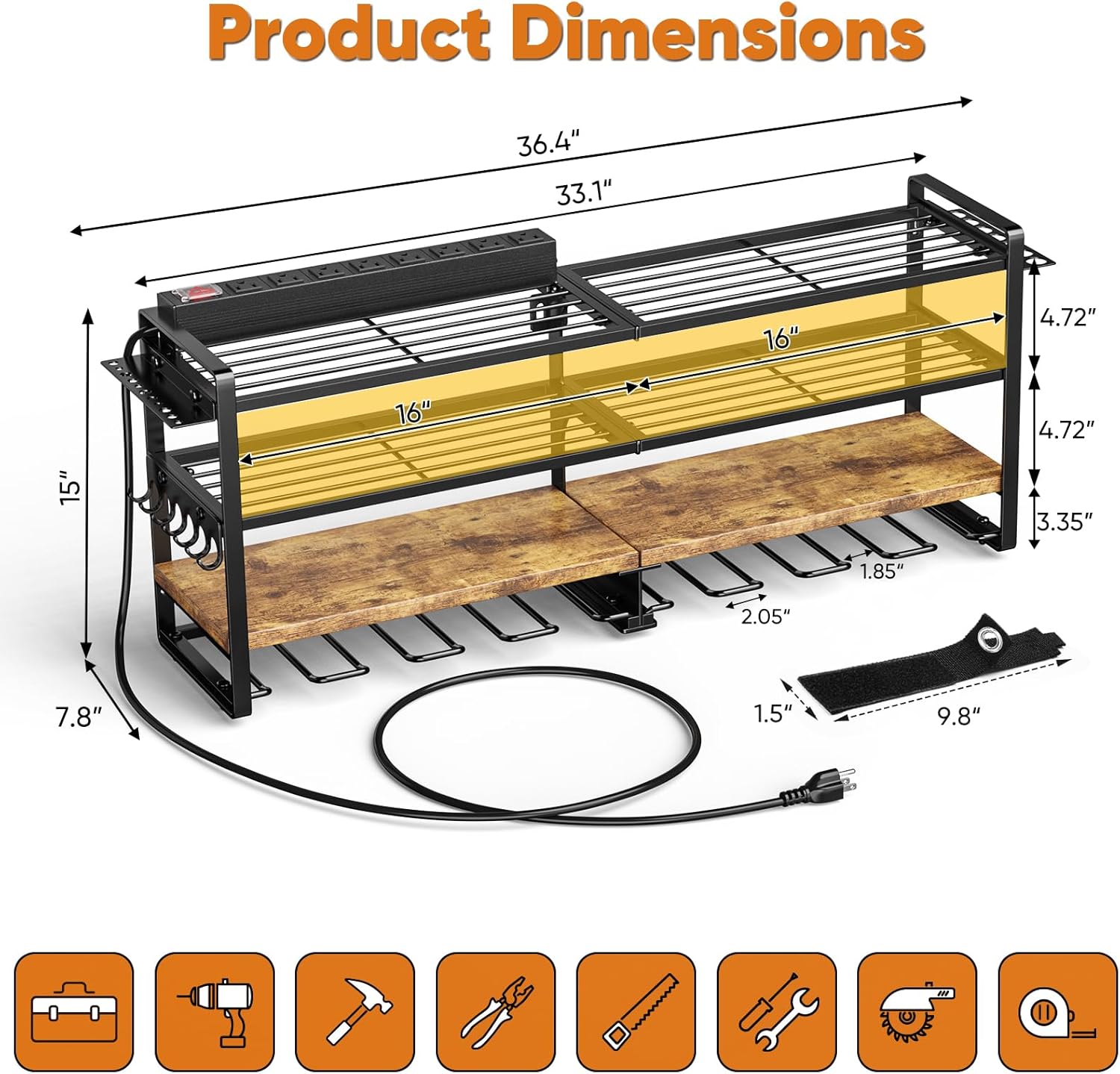 Large Power Tool Organizer Wal - مراجعة Power Tools Storage وسعره