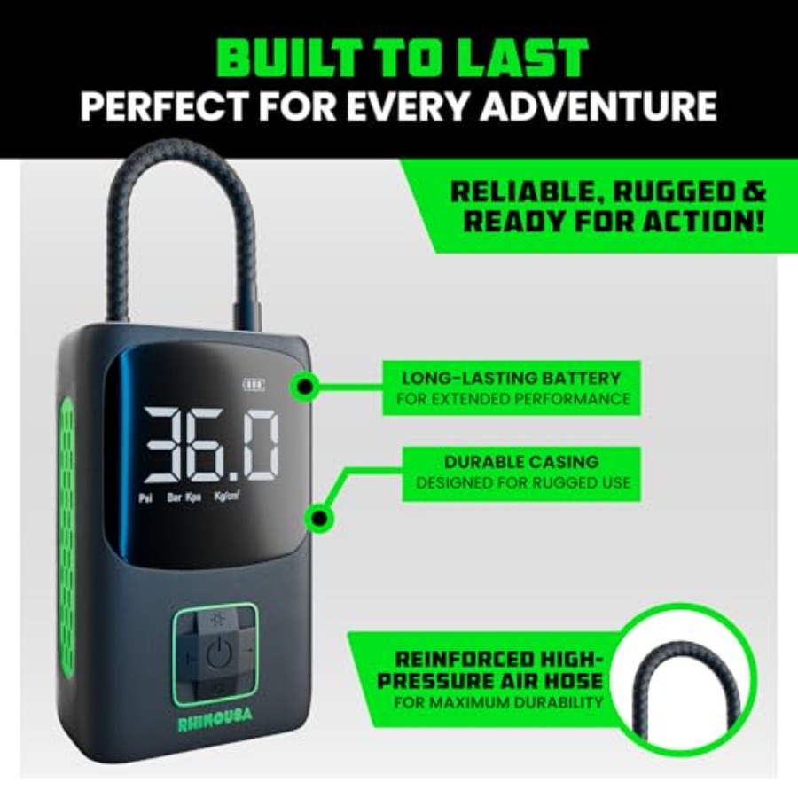 Tire Inflator Portable Air Com - مراجعة Air Compressor Mini وسعره