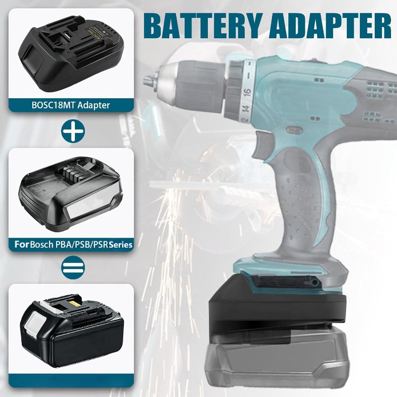 BOSC18MT Battery Adapter Conve - مراجعة Power Tools Battery Adapter وسعره