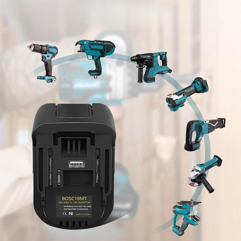 BOSC18MT Battery Adapter Conve - مراجعة Power Tools Battery Adapter وسعره