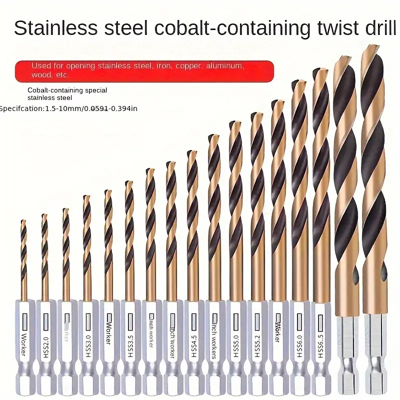 A set of hexagonal shank titan - مراجعة Power Tools Kobalt وسعره