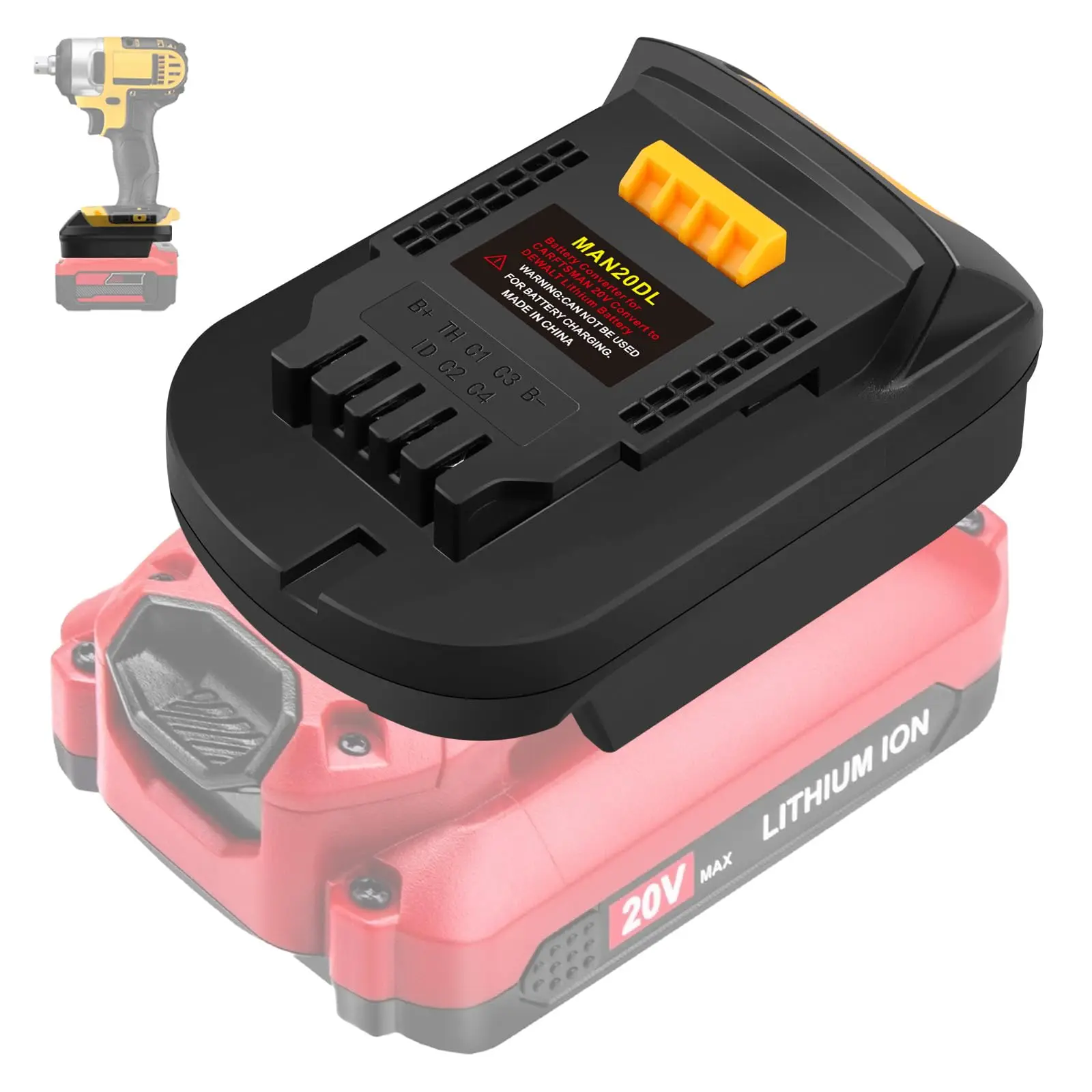 Battery Converter Adapter MAN2 - مراجعة Dewalt Power Tools Xr وسعره