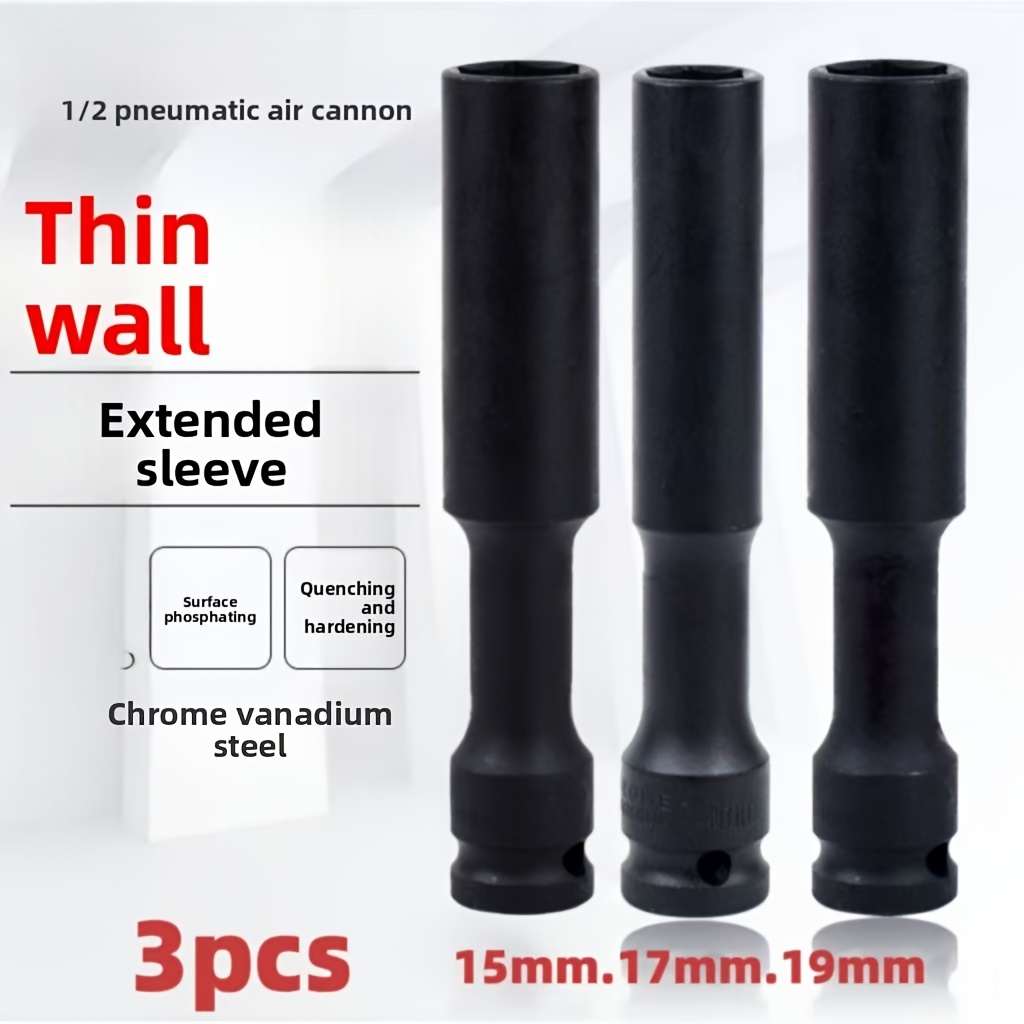 1/3pcs 1/2 inch extended thin- - مراجعة Power Tools Pneumatic وسعره