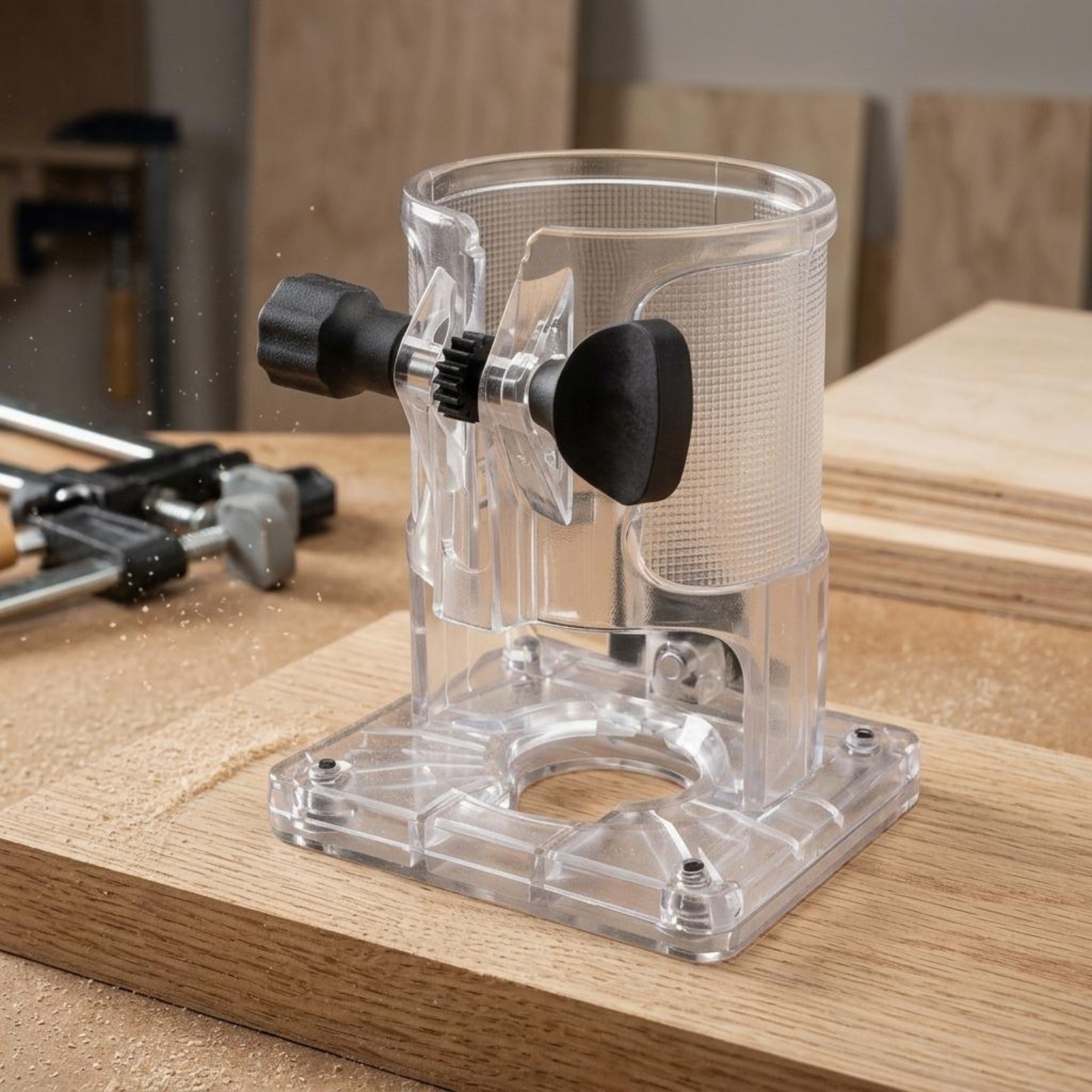 Transparent Trimmer Router Gua - مراجعة Router Trim Base وسعره