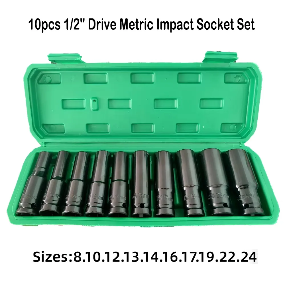 10PCS Metric Impact Socket Wre - مراجعة Power Tools Pneumatic وسعره
