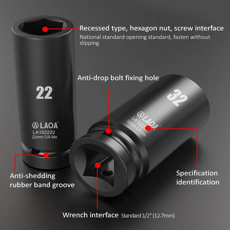 LAOA  1/2 inch Head Used on Ra - مراجعة Power Tools Pneumatic وسعره