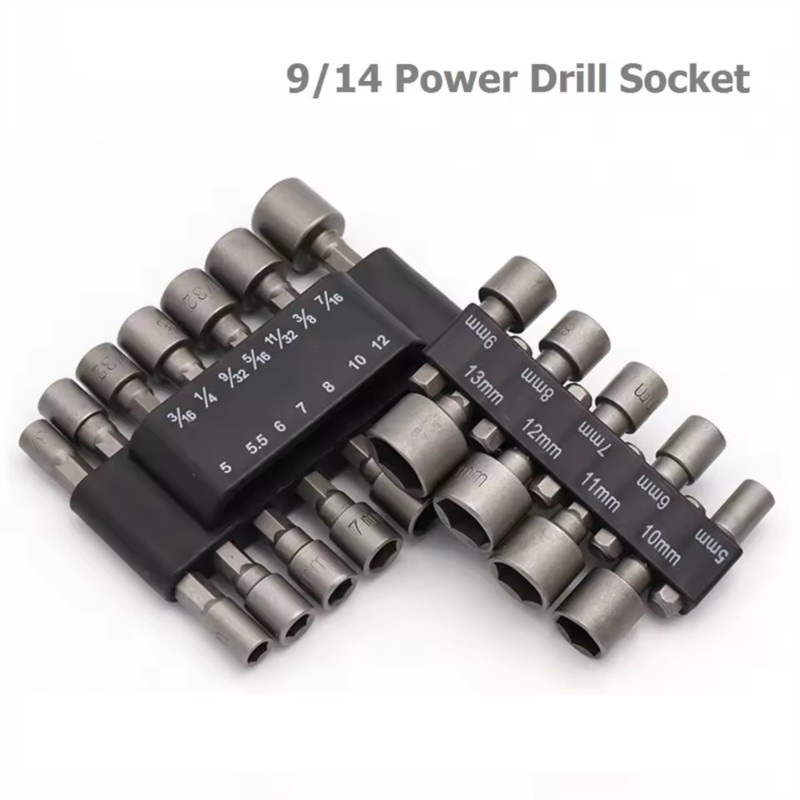 9/14Pcs Set Socket Wrench Powe - مراجعة Power Tools Pneumatic وسعره