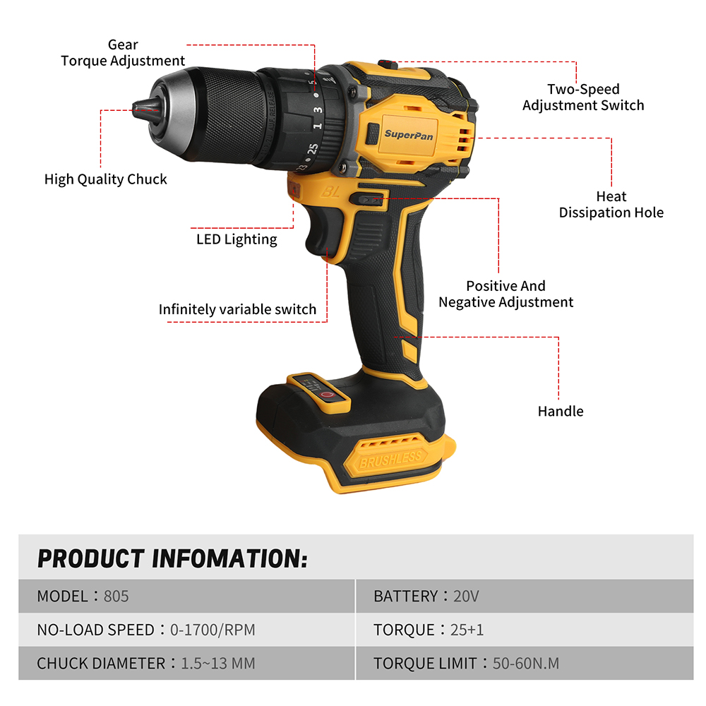 Lithium battery brushless tool - مراجعة Power Tools Battery Adapter وسعره