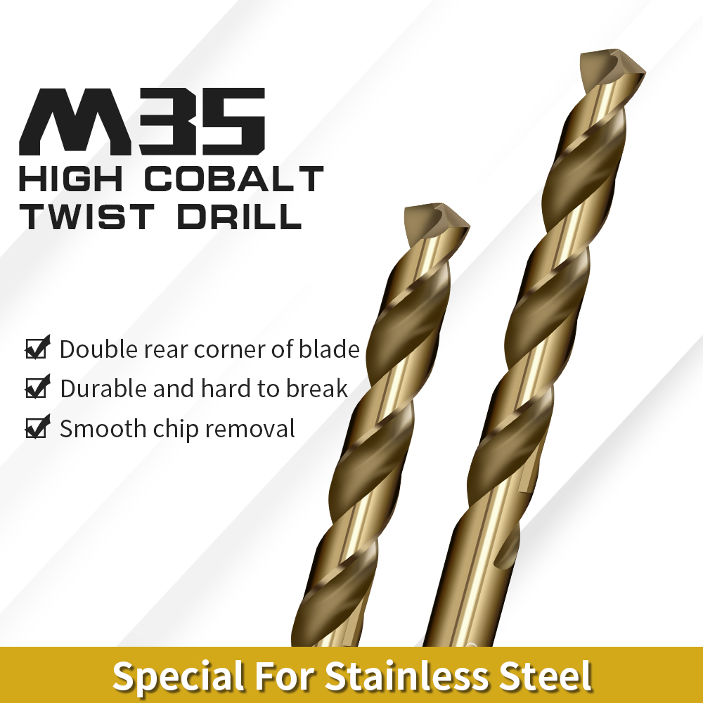 0.5-13mm HSS M35 Twist Drill B - مراجعة Power Tools Kobalt وسعره