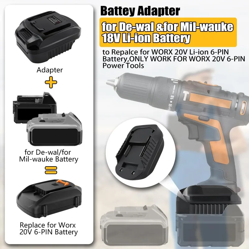 DM20WORX6 Battery Adapter for  - مراجعة Dewalt Power Tools Xr وسعره