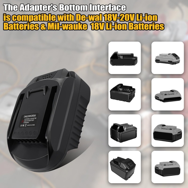 DM20WORX6 Battery Adapter for  - مراجعة Dewalt Power Tools Xr وسعره