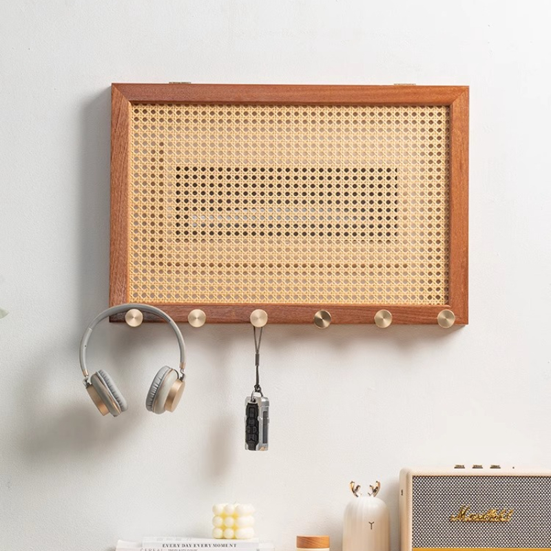 Wood Woven Rattan Electrical B - مراجعة Power Tools Storage وسعره