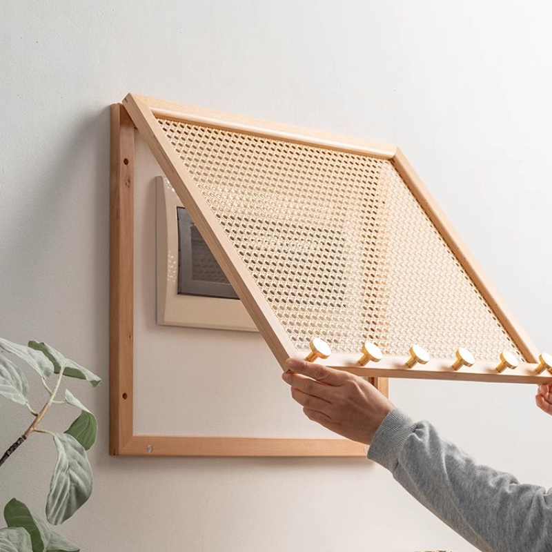 Wood Woven Rattan Electrical B - مراجعة Power Tools Storage وسعره