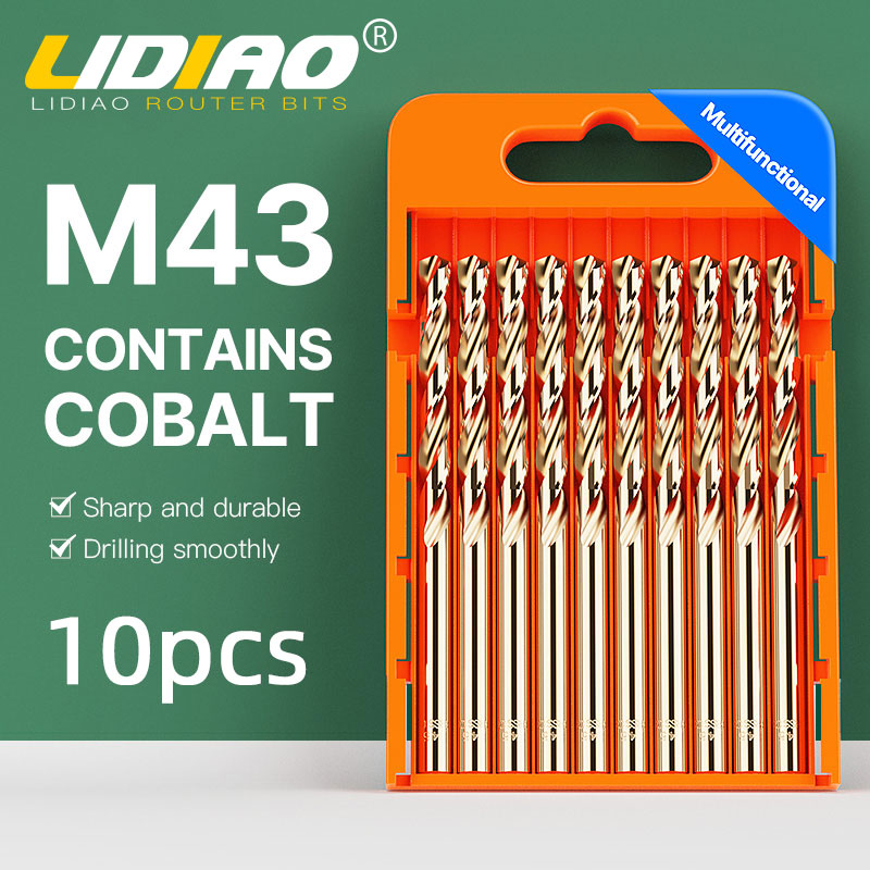 LIDIAO 5/10pcs M43 Cobalt Dril - مراجعة Power Tools Kobalt وسعره