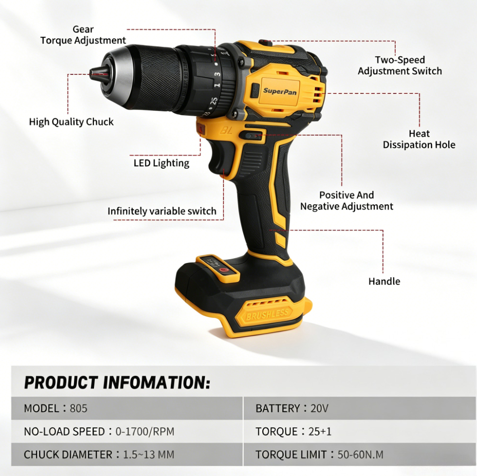 Rechargeable hand drill screw  - مراجعة Power Tools Battery Adapter وسعره